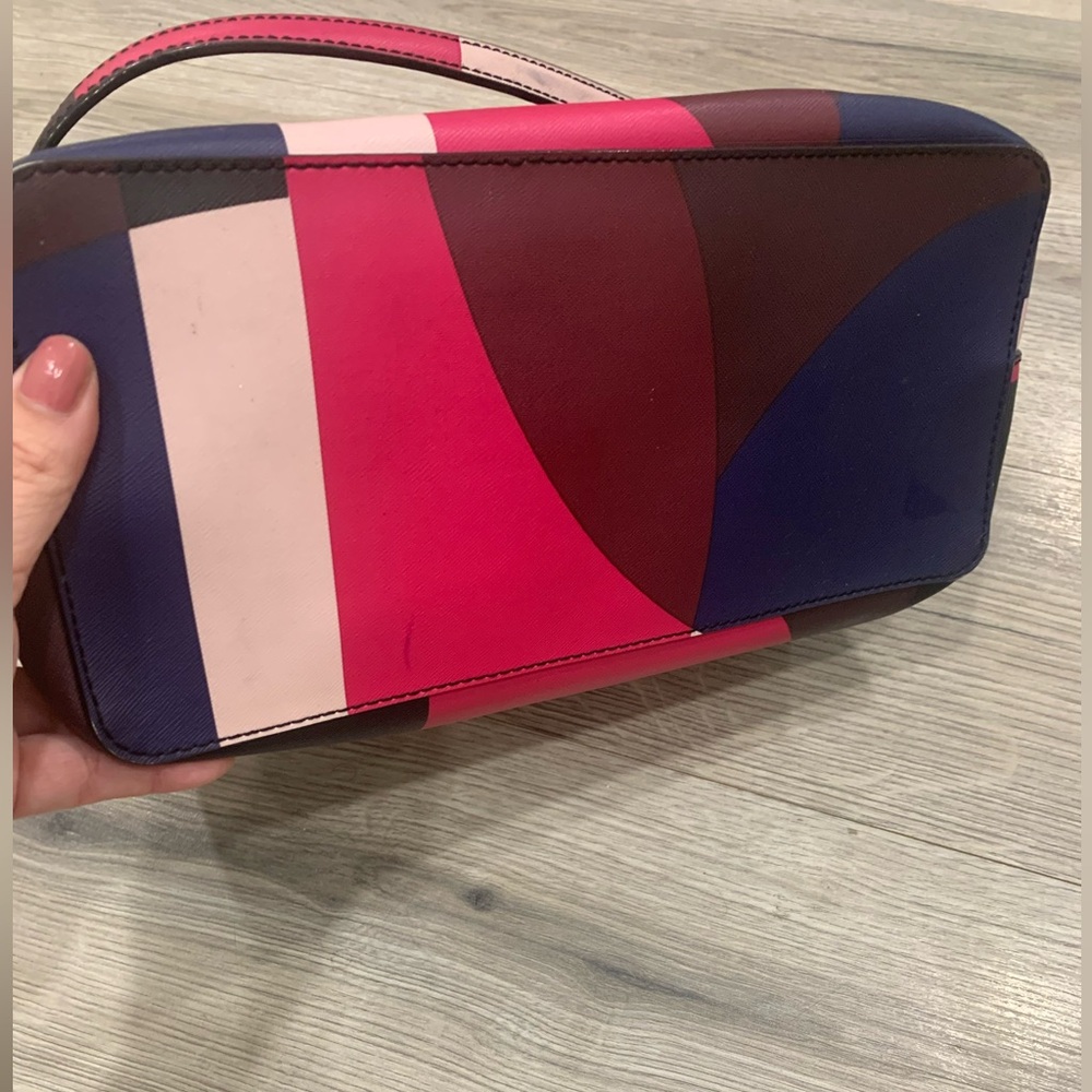 KATE SPADE Geo Spotlight Evangeline Crossbody/ Satchel EUC - Picture 7 of 10